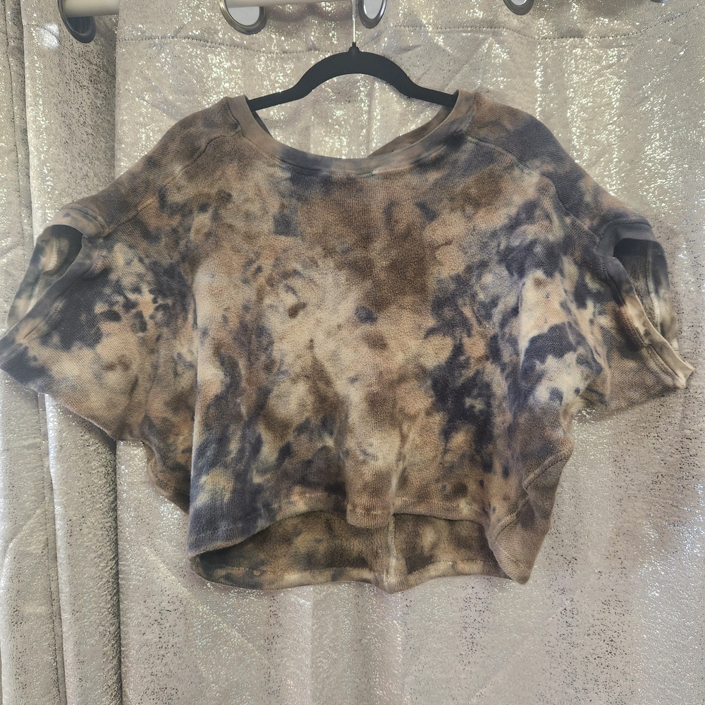 Rare Heyne Bogut Crop Sweatshirt Cotton Tye Dye Organic